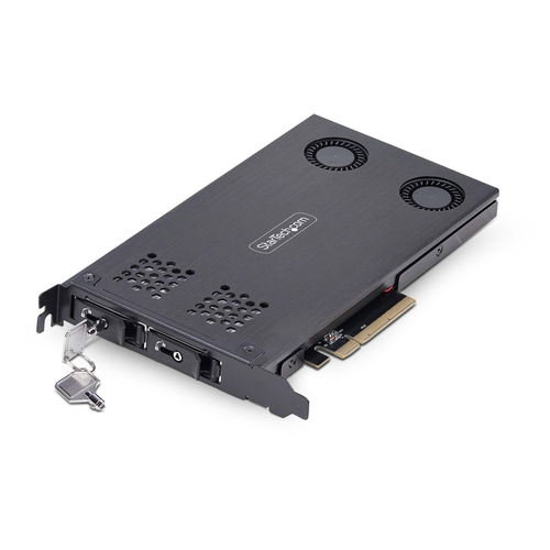 Dual M.2 NVMe SSD to PCIe x8 – StarTech.com