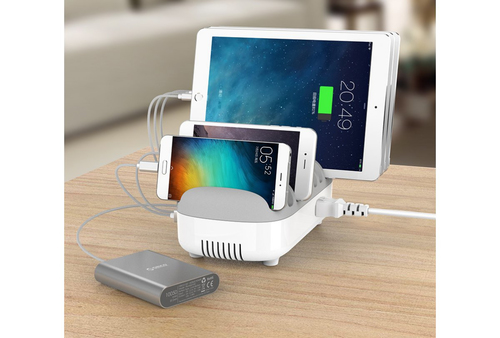 10PORTUSB CHARGIND DOCK STATION WHITE EU PLUGS – Compulocks
