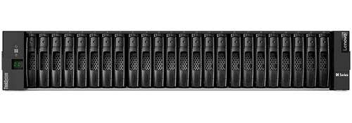 Lenovo ThinkSystem DE4000H Hybrid 2U24 SFF controller enclosure - Hard drive array - 24 bays (SAS-3) - 16Gb Fibre Channel (external) - rack-mountable - 2U – Lenovo