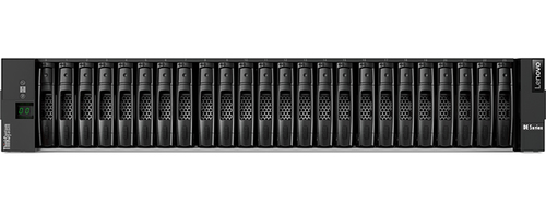 Lenovo ThinkSystem DE2000H Hybrid 2U24 SFF controller enclosure - Hard drive array - 24 bays (SAS-3) - iSCSI (10 GbE) (external) - rack-mountable - 2U – Lenovo