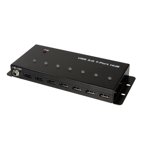 USB 3.0 Hub, 7-port, metal case, industrial level – LogiLink