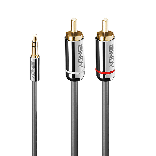 2M 3.5MM TO PHONO AUDIO CABLE CROMO LE – Lindy