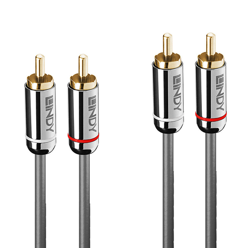 5M DUAL PHONO AUDIO CABLE CROMO LE – Lindy