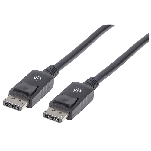 DISPLAYPORT CABLE 2M 4K/60HZ- MALE/MALE BLACK POLYBAG – INTELLINET