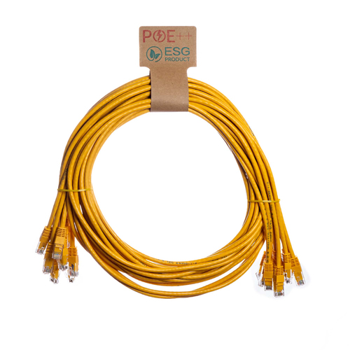 CNL 10PK 0.5M C6 Yw UTP PVC 24AWG FMB – Cablenet