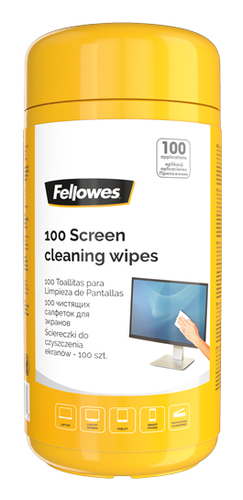 SCREEN CLEANING WIPES TUB 100 – Fellowes