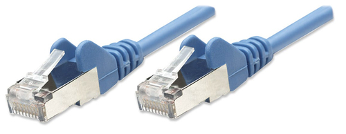 NETWORK CABLE CAT5E CCA 7.5M BLUE SF/UTP SNAGLESS/BOOTED – INTELLINET