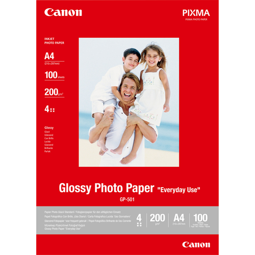 GP-501 GLOSSY PHOTO PAPER A4 100 SHEET – Canon