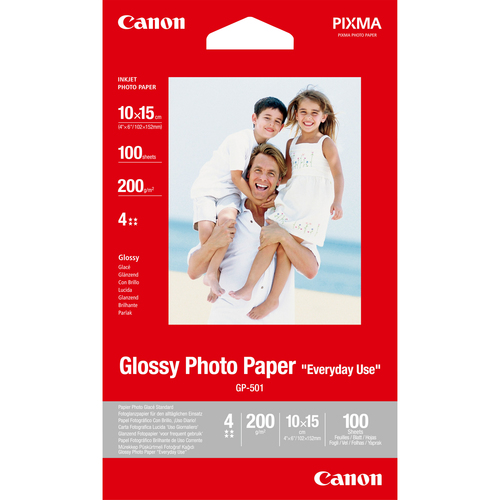 GP-501 GLOSSY PHOTO PAPER 4X6 100 SHEET – Canon