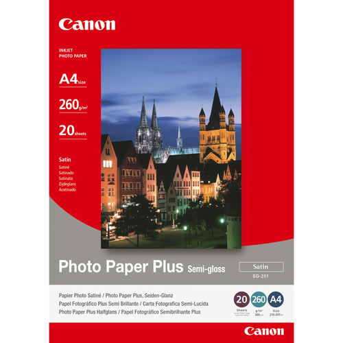 SG-201 PHOTO PAPER SEMI GLOSS A4 20 SHT – Canon
