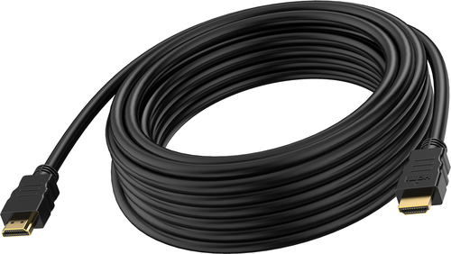 VISION Professional installation-grade HDMI cable - LIFETIME WARRANTY - 8K @ 30 Hz - HDMI version 2.1 - 48 Gbps - double shielded - gold plated connectors - HDMI (M) to HDMI (M) - outer diameter 7.3 mm - 28 AWG - 3 m - black – Vision