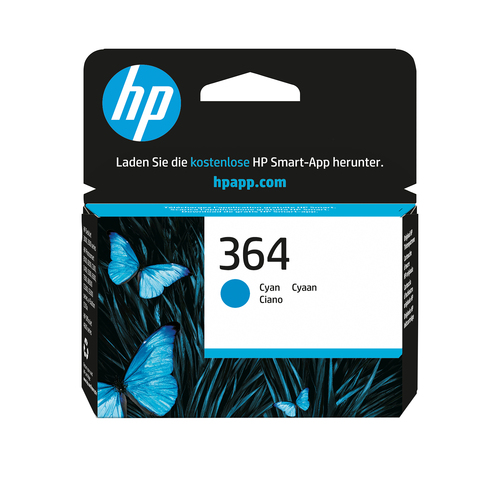HP 364 CYAN INKJET HP 364 CYAN INKJET PRINT CARTRIDGE – HP Inc