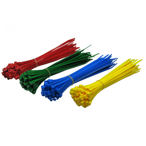 200MM X 4.8MM CABLETIES RBGY 200PK – Cables Direct