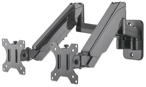 TV/MONITOR WALL MOUNT DUAL- FULL MOTION 32 100X100 16KG – INTELLINET