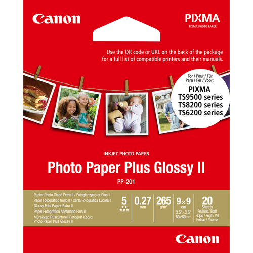 PP-201 3.5X3.5INCH 20 SHEETS PHOTO PAPER PLUS – Canon