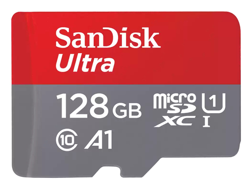 128GB Ultra microSDXC 140MB/s+SD Adapter – SanDisk
