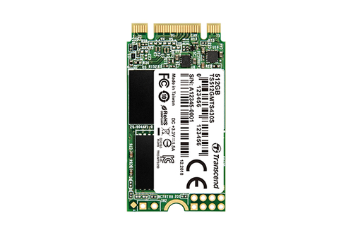 Transcend 430S - Solid state drive - 512 GB - intern - M.2 2242 - SATA 6Gb/s – Transcend Information UK LTD
