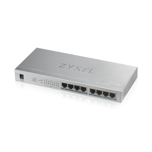 GS1008-HP 8 PORT GIGABIT POE UNMAN DESKTOP SWITCH 8XPOE 60W – ZyXEL Communications