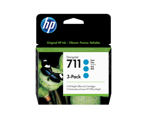 INK CARTRIDGE NO 711 CYAN 3 PACK 29 ML – HP Inc