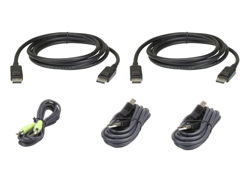 DisplayPort Dual Display KVM cable set, 3M – ATEN