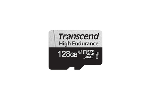 Transcend 350V - Flashgeheugenkaart (SD adapter inbegrepen) - 128 GB - UHS-I U1 / Class10 - microSDXC UHS-I – Transcend Information UK LTD