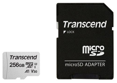 256GB microSD w/ adapter UHS-I U3 A1 – Transcend Information UK LTD