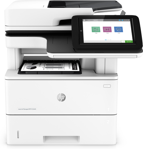 HP LaserJet Managed MFP E52645dn - Multifunction printer - B/W - laser - Legal (216 x 356 mm) (original) - A4/Legal (media) - up to 43 ppm (copying) - up to 43 ppm (printing) - 650 sheets - USB 2.0, Gigabit LAN, USB 2.0 host – HP Inc