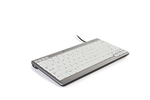 A Bakker Elkhuizen product. The UltraBoard 950 USB is a wired mini keyboard with integrated 2 port USB hub. Super slim compact design (even slimmer than the S-Board 840); avoid straining your lower arms and will automatically adopt a proper posture. The l – Bakker Elkhuizen