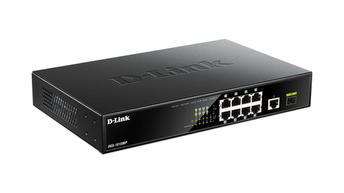 10-PORT GIGABIT UNMANAGED SWITCH WITH 8 POE PORTS – D-Link Systems