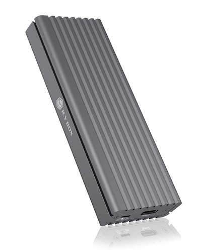 Icy Box (IB-1817M-C31) External M.2 NVMe SSD Enclosure USB 3.1 Gen2 Type-C (USB-A cable included) Aluminium Thermal Pad – RaidSonic