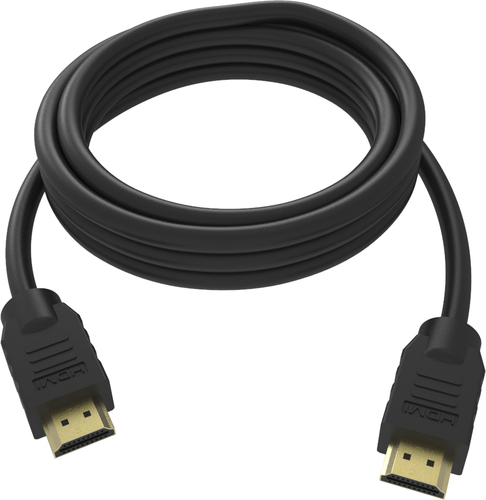 VISION Professional installation-grade HDMI cable - LIFETIME WARRANTY - 4K - HDMI version 2.0 - gold plated connectors - ethernet - HDMI (M) to HDMI (M) - outer diameter 7.3 mm - 28 AWG - 1.5 m - black – Vision