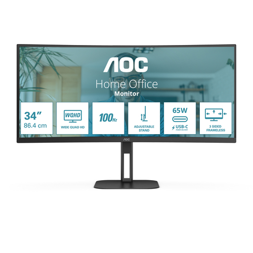 OC Online Curved 34 CU34V5C/BK – AOC