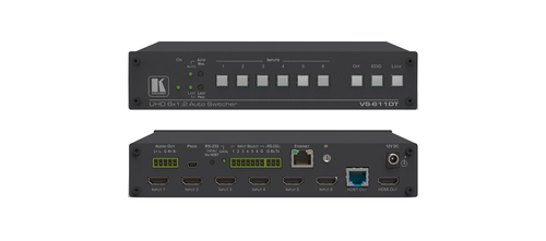 6 x 1:2 4K60 4:2:0 HDMI Auto Switcher and PoE Provider over HDBaseT – Kramer Electronics