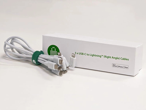 INCHUSB-C to USB-C Cable with Right Angle (0.3m Set of 5) INCH – Lock n Charge