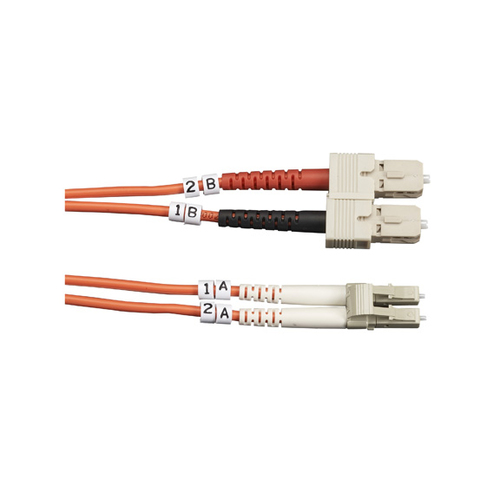OM2 LC-SC DUPLEX ORANGE 1M – Black Box