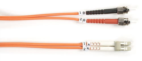 OM1 LC-ST DUPLEX ORANGE 2M – Black Box