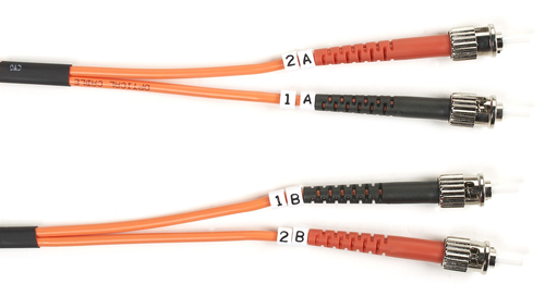 OM1 ST-ST DUPLEX ORANGE 1M – Black Box