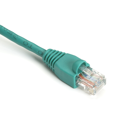 CAT5E PATCH CABLE 6'' SNAG REDUCED LENGTH GREEN – Black Box