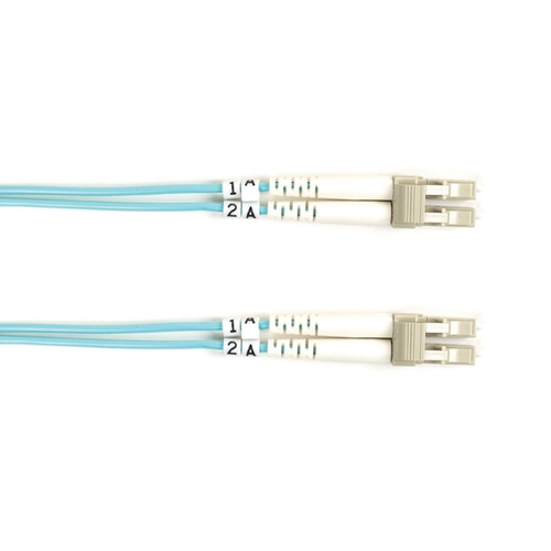 FIBRE PATCH CABLE 2M 10 GIG LC TO LC AQUA – Black Box