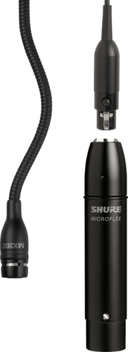 Shure MX202B/C Cardioid Black Mini-Condenser for Overhead Miking 30 Cbl – shure