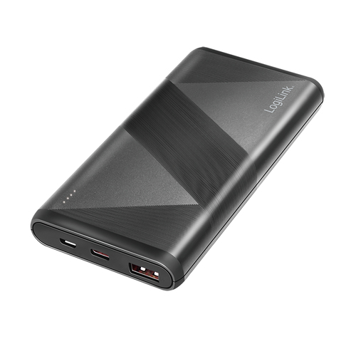 Mobile Power Bank, LiPo, 10.000mAh, PD & QC 18W, black – LogiLink