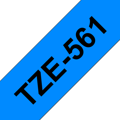 TZE-561 BLACK ON BLUE – Brother
