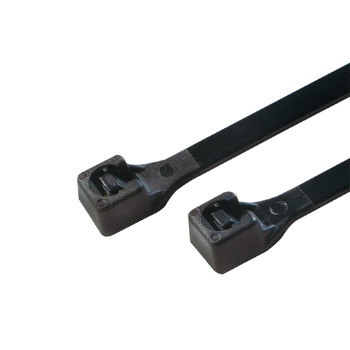 Cable tie, PA66, 100 pcs., black, W: 4.4 mm, L: 500 mm – LogiLink