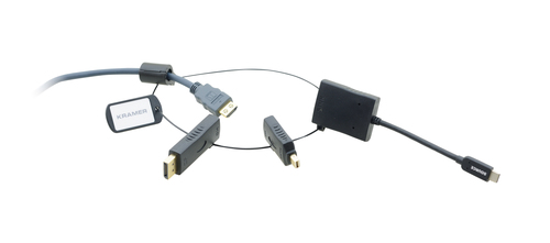 HDMI Adapter Ring with 3 Adapters USB C DisplayPort Mini DP Male to HDMI Female – Kramer Electronics