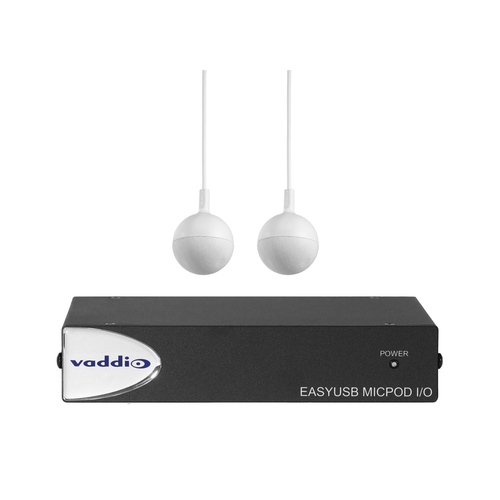 EasyUSB MicPOD with Two CeilingMICs - W – Vaddio