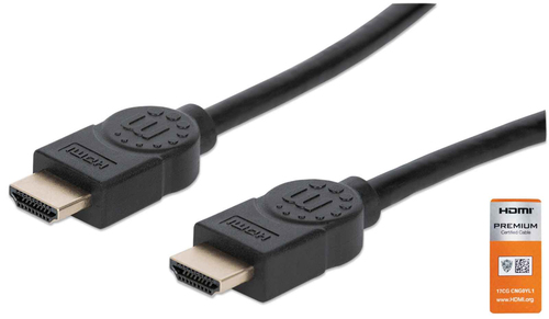 HDMI CABLE ETHERNET 1M 4K/60HZ -MALE/MALE BLACK POLYBAG – INTELLINET