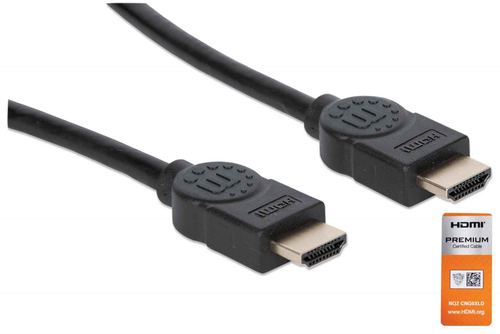 HDMI CABLE ETHERN 1.8M 4K/60HZ -MALE/MALE BLACK POLYBAG – INTELLINET
