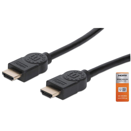 HDMI CABLE ETHERNET 5M 4K/60HZ -MALE/MALE BLACK POLYBAG – INTELLINET