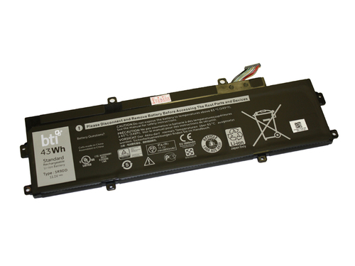 Replacement Battery for Chromebook 11 (3120) P22T replacing OEM part numbers 5R9DD 05R9DD XKPD0 KTCCN // 11.1V 3800mAh 43Whr – Battery Technology
