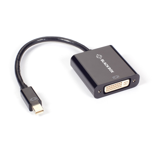 MINI DISPLAYPORT TO DVI PASSIVE ADAPTER; 1080P; MALE/FEMALE – Black Box